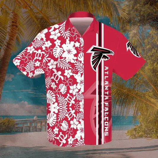 Atlanta Falcons Nfl Football Sport Cool Hawaiian Graphic Print Short Sleeve Hawaiian Shirt, NFL Hawaiian Shirt Moonbestprint