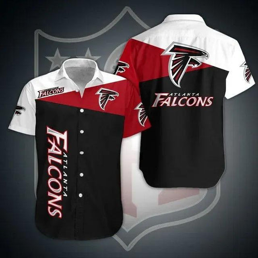Atlanta Falcons Nfl Gift For Fan Football Graphic Print Short Sleeve Hawaiian Shirt, NFL Hawaiian Shirt Moonbestprint