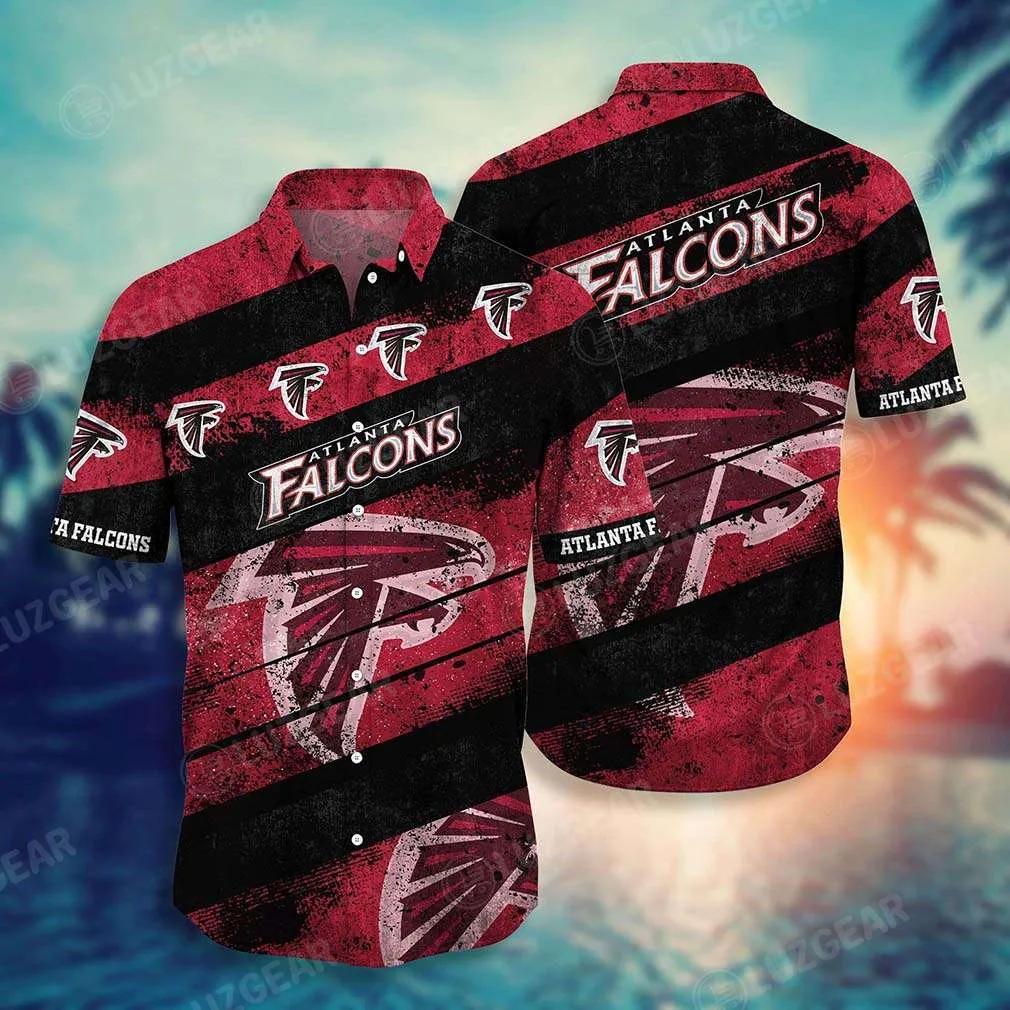 Atlanta Falcons Nfl Hawaiian Shirt Graphic Tropical Patterns Short Sleeve New Hot Trend Summer For Best Fans, NFL Hawaiian Shirt Moonbestprint