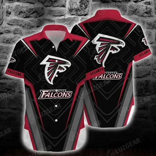 Atlanta Falcons Nfl Hawaiian Shirt New Trends Summer Button Down Shirt Best Gift For Fans, NFL Hawaiian Shirt Moonbestprint