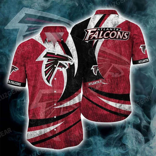 Atlanta Falcons Nfl Hawaiian Shirt Short Style Hot Trending Summer For Awesome Fans, NFL Hawaiian Shirt Moonbestprint