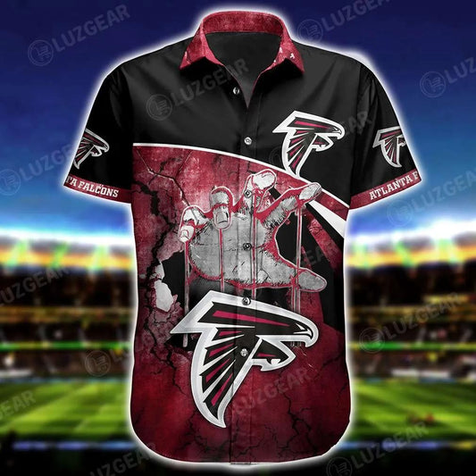 Atlanta Falcons Nfl Hawaiian Shirt Short Style Hot Trends Summer, NFL Hawaiian Shirt Moonbestprint