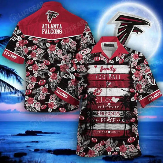Atlanta Falcons Nfl Hawaiian Shirt This Summer New Gift For Family Football, NFL Hawaiian Shirt Moonbestprint