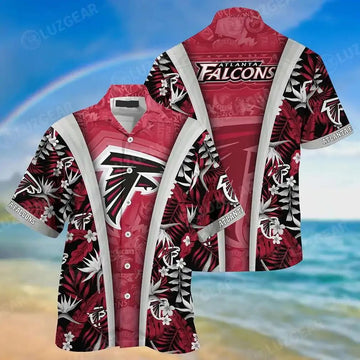 Atlanta Falcons Nfl Hawaiian Shirt Tropical Patterns Graphic New Collection Summer Gift For Fan Nfl, NFL Hawaiian Shirt Moonbestprint