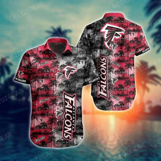 Atlanta Falcons Nfl Hawaiian Shirt Tropical Patterns New Hot Trend Summer For Football Nfl Fans, NFL Hawaiian Shirt Moonbestprint