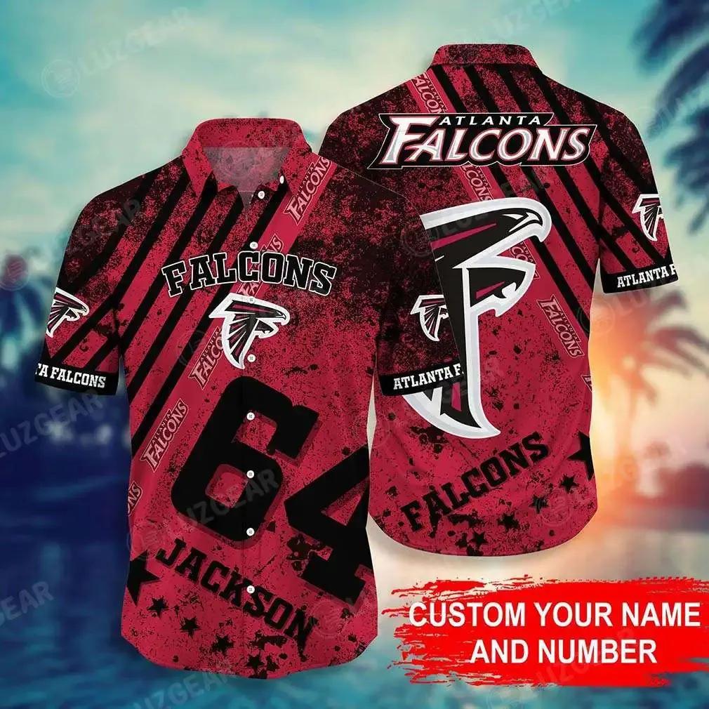 Atlanta Falcons Nfl-Personalized Hawaiian Shirt Style Hot Trending Gift For Fans Nfl, NFL Hawaiian Shirt Moonbestprint