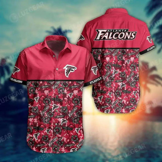 Atlanta Falcons Nfl Style Trending Summer Hawaiian Shirt, NFL Hawaiian Shirt Moonbestprint