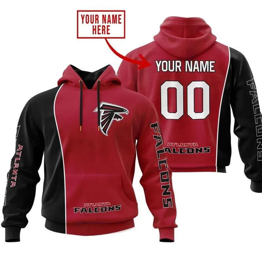Atlanta Falcons Personalized 3D Hoodie, NFL Hoodie Moonbestprint