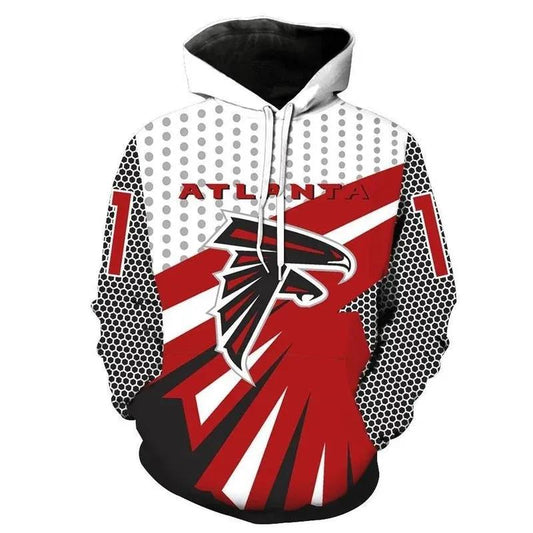 Atlanta Falcons Polka Dots 3D Hoodie, NFL Hoodie Moonbestprint