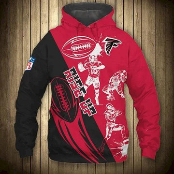 Atlanta Falcons Rise Up 3D Hoodie, NFL Hoodie Moonbestprint