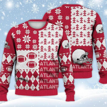 Atlanta Falcons Ugly Christmas Sweater, NFL Christmas Sweater Moonbestprint