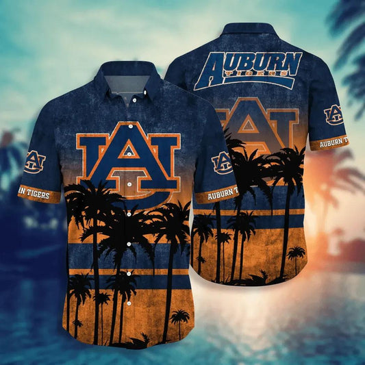 Auburn Tigers Aloha Hawaiian Shirt, NCAA Hawaiian Shirt Moonbestprint