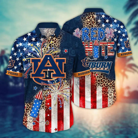 Auburn Tigers NCAA Aloha Hawaiian Shirt 1, NCAA Hawaiian Shirt Moonbestprint