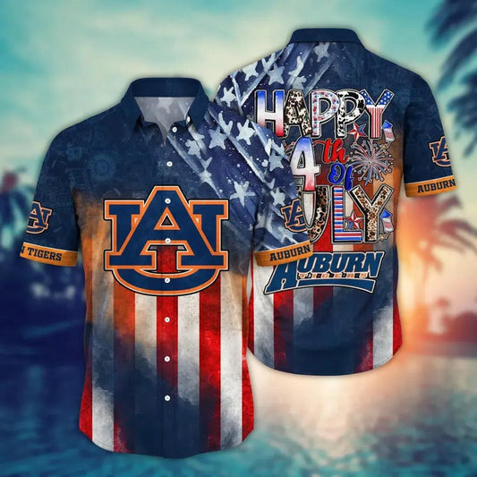 Auburn Tigers NCAA Aloha Hawaiian Shirt 2, NCAA Hawaiian Shirt Moonbestprint