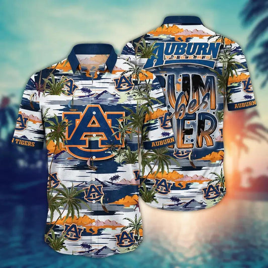 Auburn Tigers NCAA Flower Aloha Hawaiian Shirt 7, NCAA Hawaiian Shirt Moonbestprint