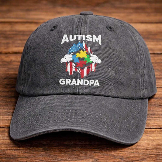 Autism Grandpa Hat -Moonbestprint