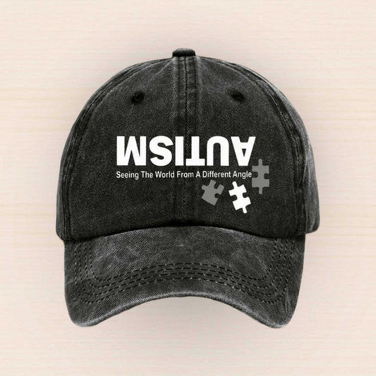 Autism Seeing The World From A Different Angle Hat -Moonbestprint