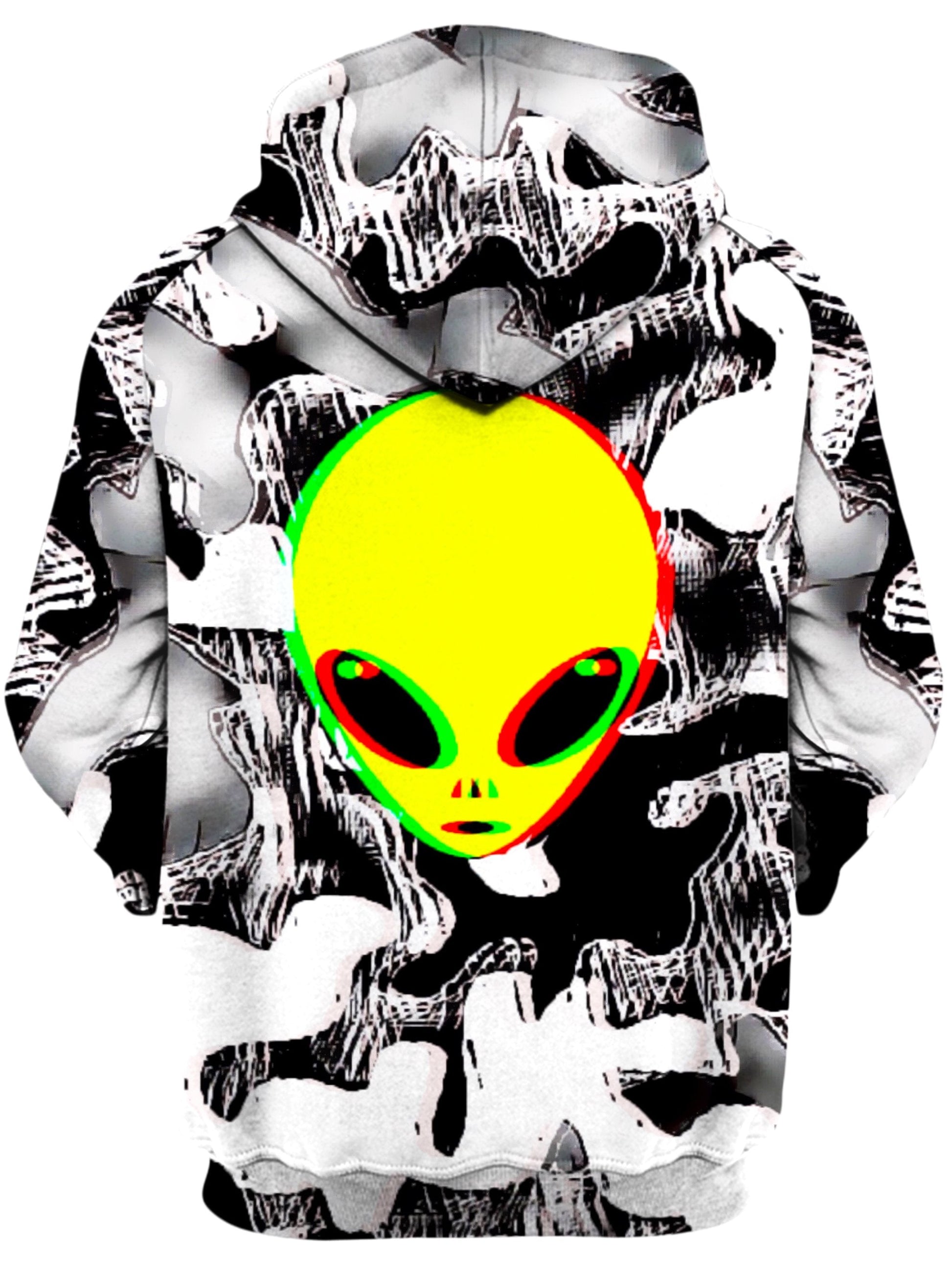 Trippy Alien Unisex Hoodie -Moonbestprint