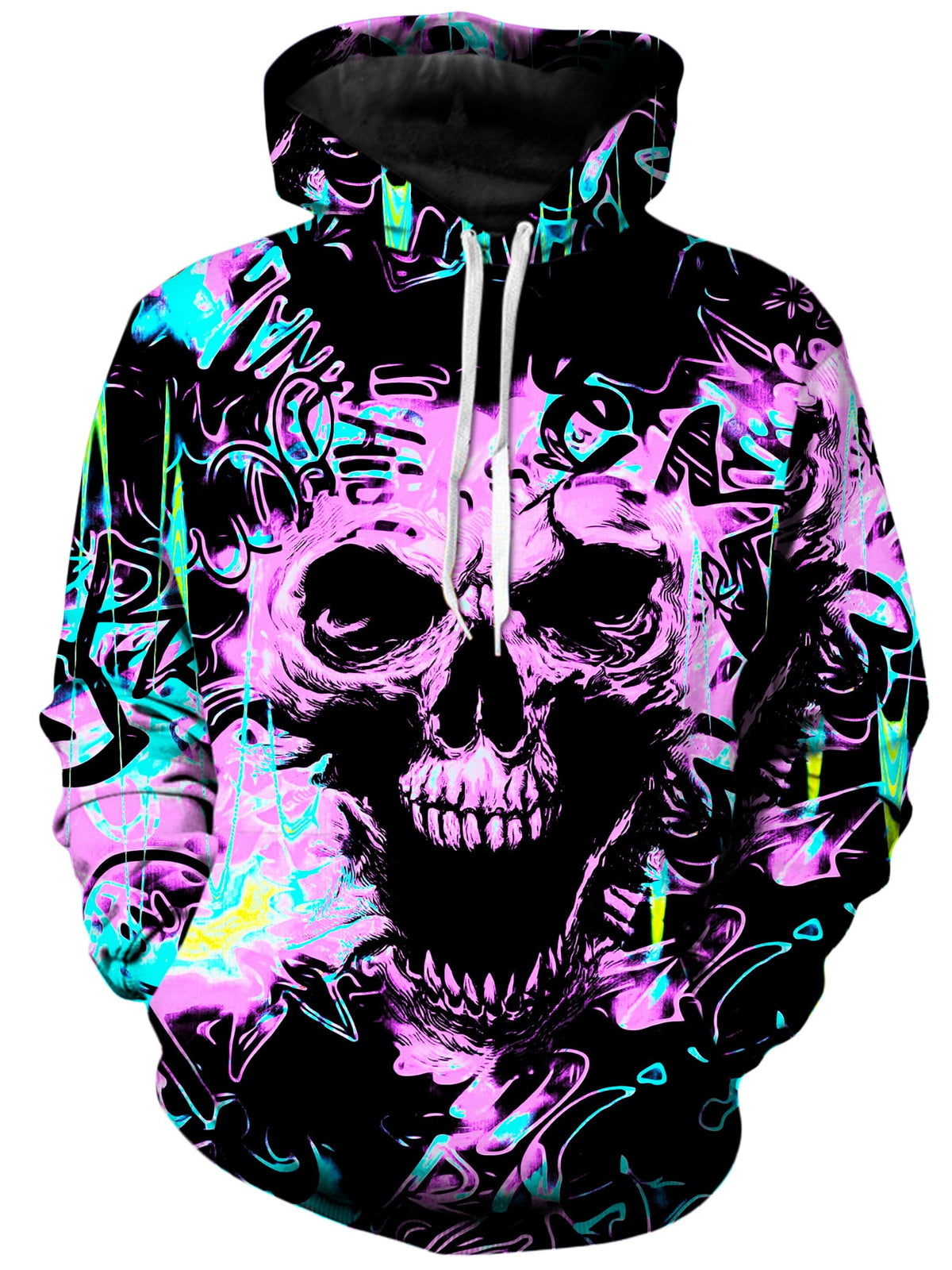 Skull Graffiti Unisex Hoodie -Moonbestprint