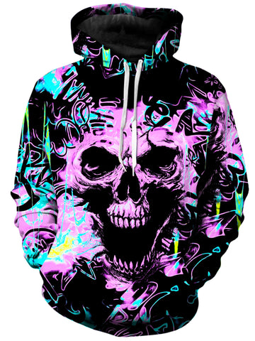 Skull Graffiti Unisex Hoodie -Moonbestprint
