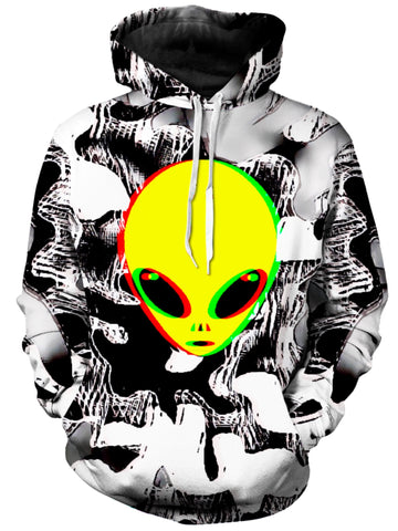 Trippy Alien Unisex Hoodie -Moonbestprint