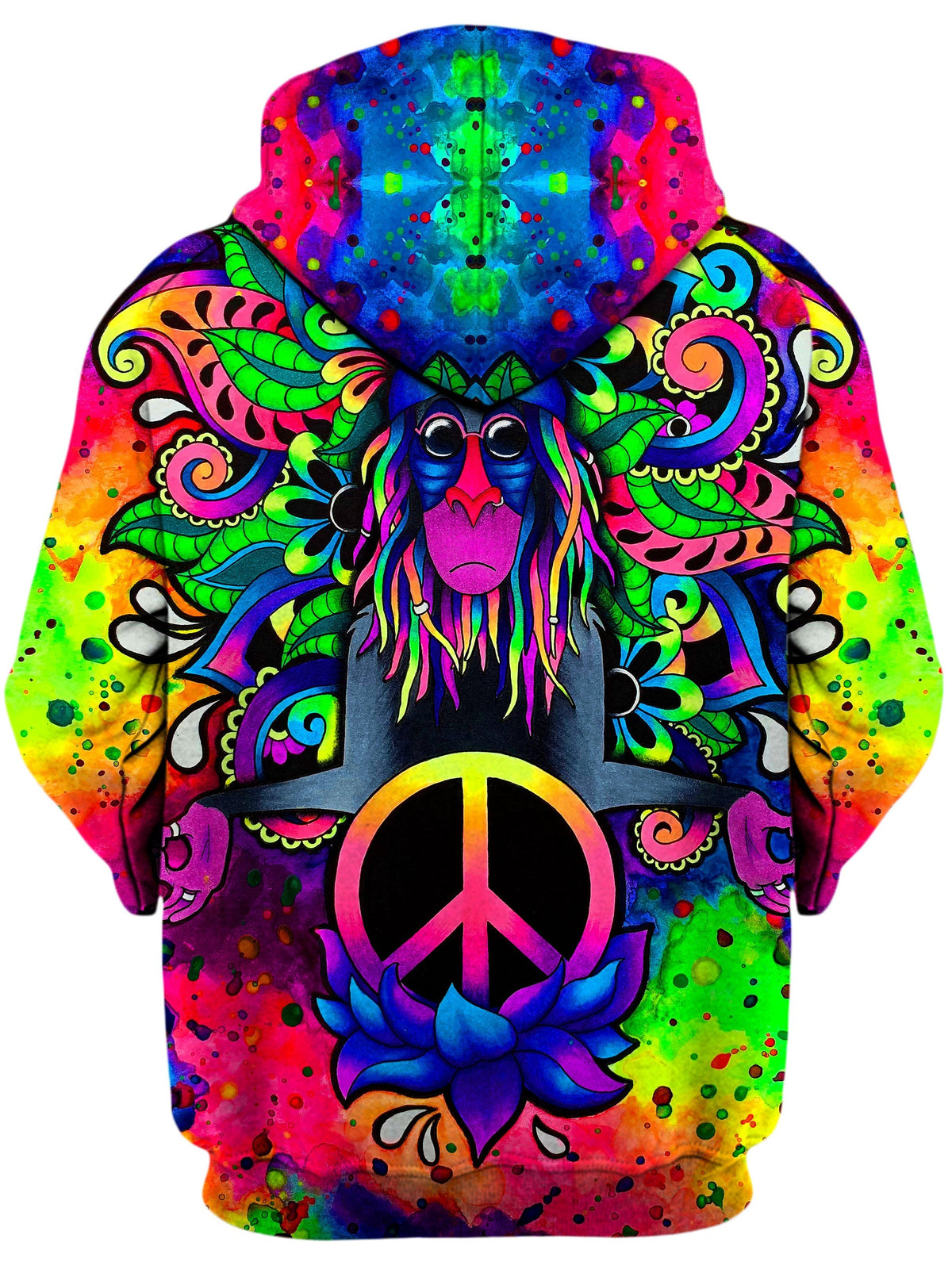Peace Rafiki Unisex Zip-Up Hoodie -Moonbestprint