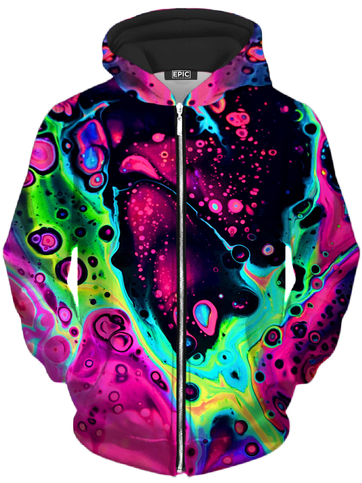Heart Unisex Zip-Up Hoodie -Moonbestprint