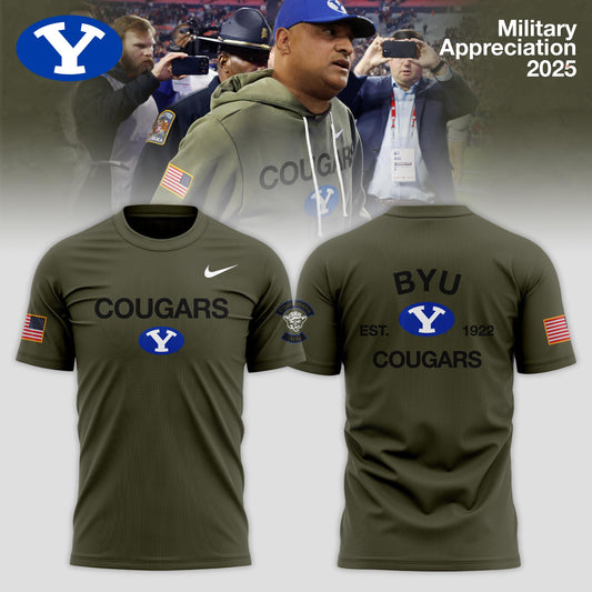 BYU Cougars 2025 Military Appreciation Limited Edition T-shirt | SE12 Moonbestprint