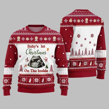 Baby 1st Christmas On The Inside Ugly Sweater Christmas 2026 - Moonbestprint