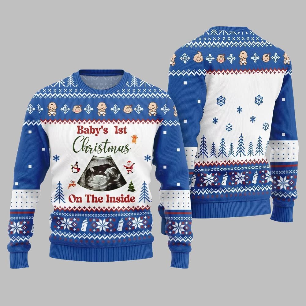 Baby 1st Christmas On The Inside Ugly Sweater Christmas 2026 - Moonbestprint