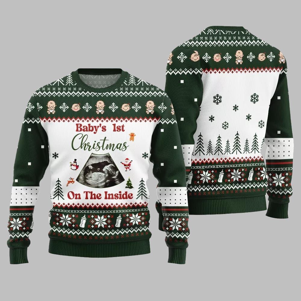 Baby 1st Christmas On The Inside Ugly Sweater Christmas 2026 - Moonbestprint