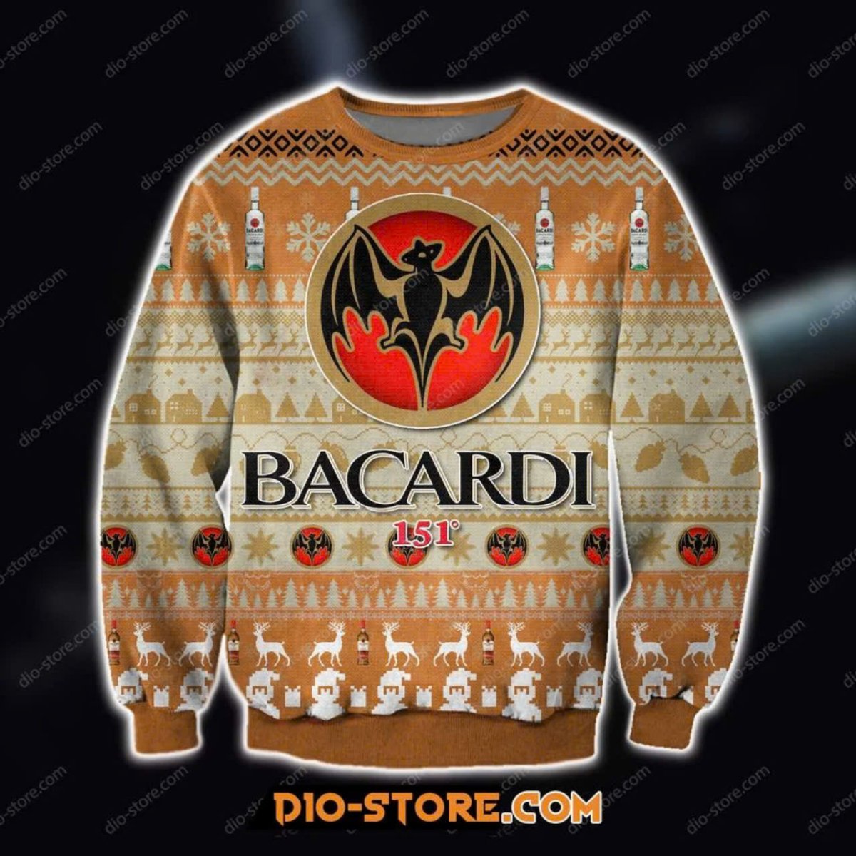 Bacardi Reindeer Christmas Ugly Sweater – Moonbestprint