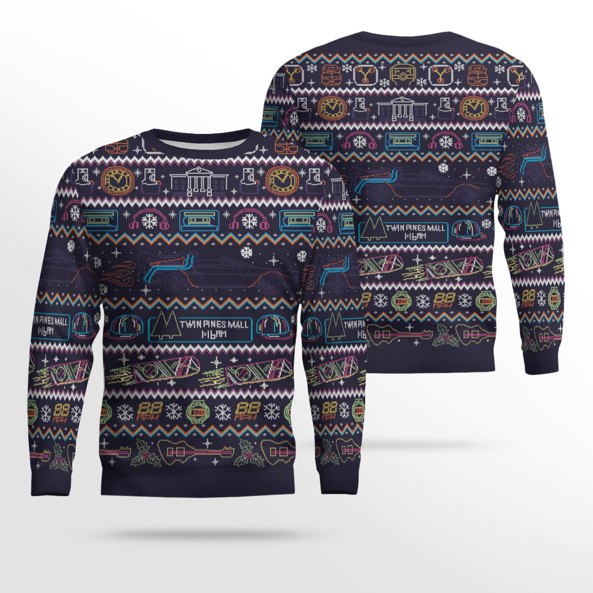 Back To The Future Christmas Jumper Ugly Sweater – Moonbestprint