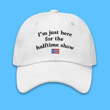 Bad Bunny I'm Just Here For The Halftime Show Hat Moonbestprint