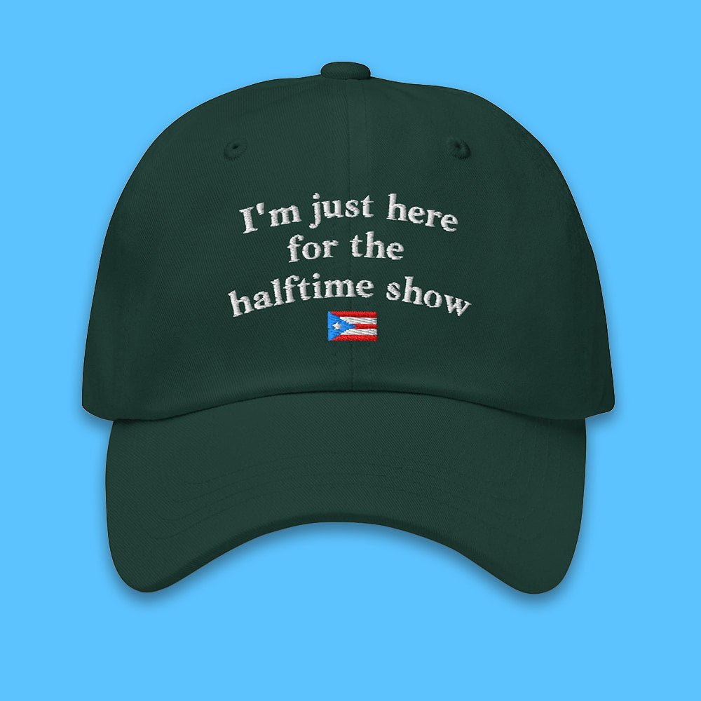 Bad Bunny I'm Just Here For The Halftime Show Hat Moonbestprint