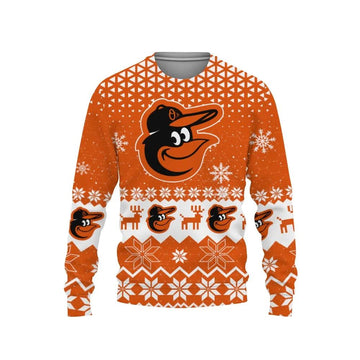 Baltimore Orioles Christmas Ugly Sweater, MLB Christmas Sweater Moonbestprint