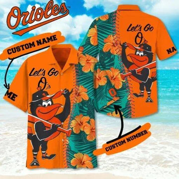 Baltimore Orioles Hawaiian Shirt 2, MLB Hawaiian Shirt Moonbestprint