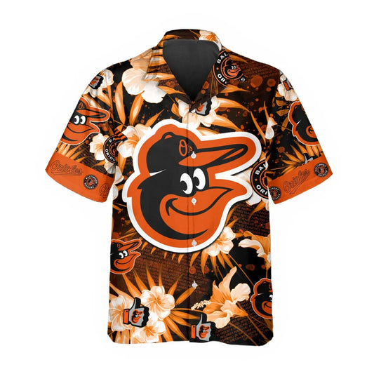 Baltimore Orioles Hawaiian Shirt, MLB Hawaiian Shirt Gift For Fans Moonbestprint