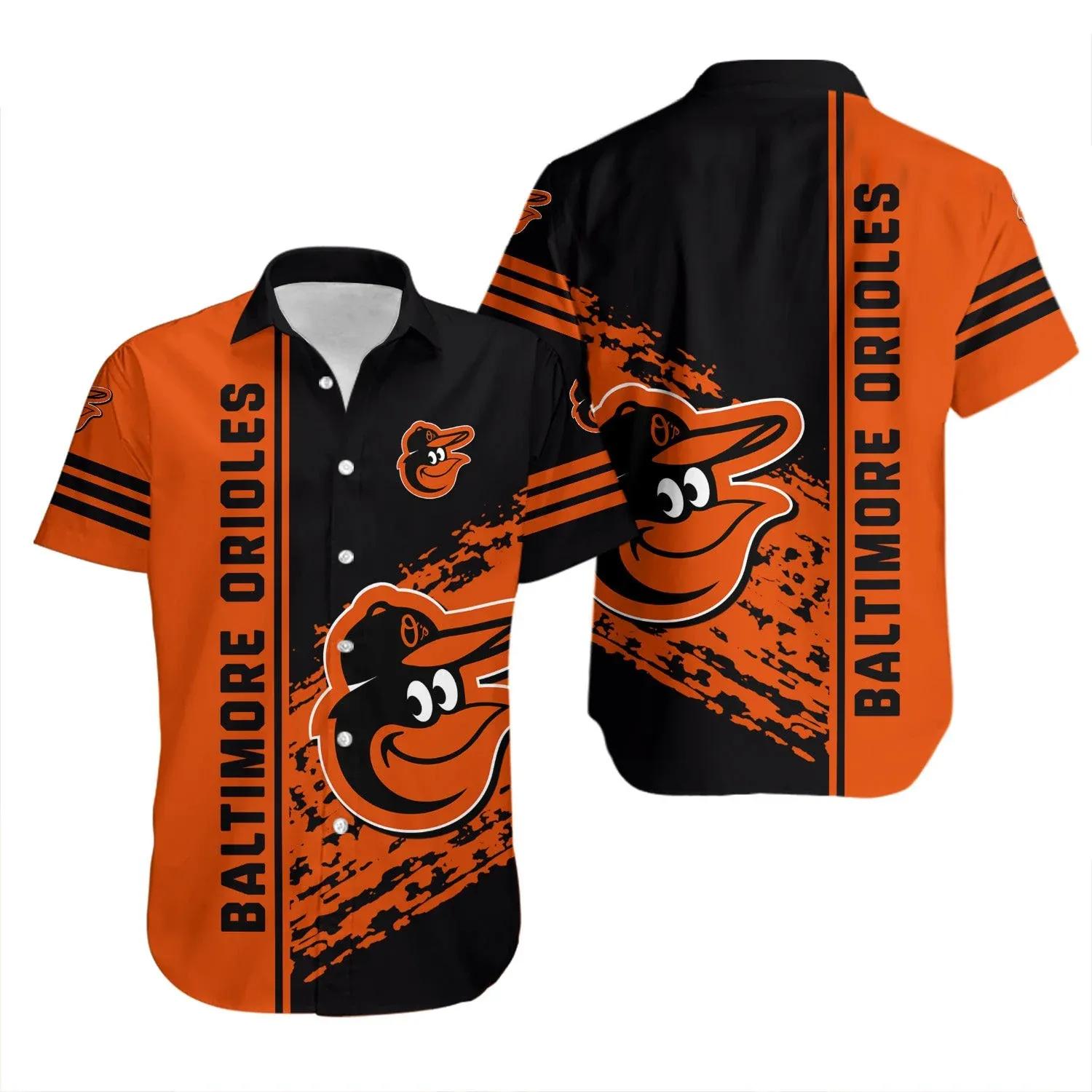Baltimore Orioles Hawaiian Shirt Quarter Style - MLB, MLB Hawaiian Shirt Moonbestprint