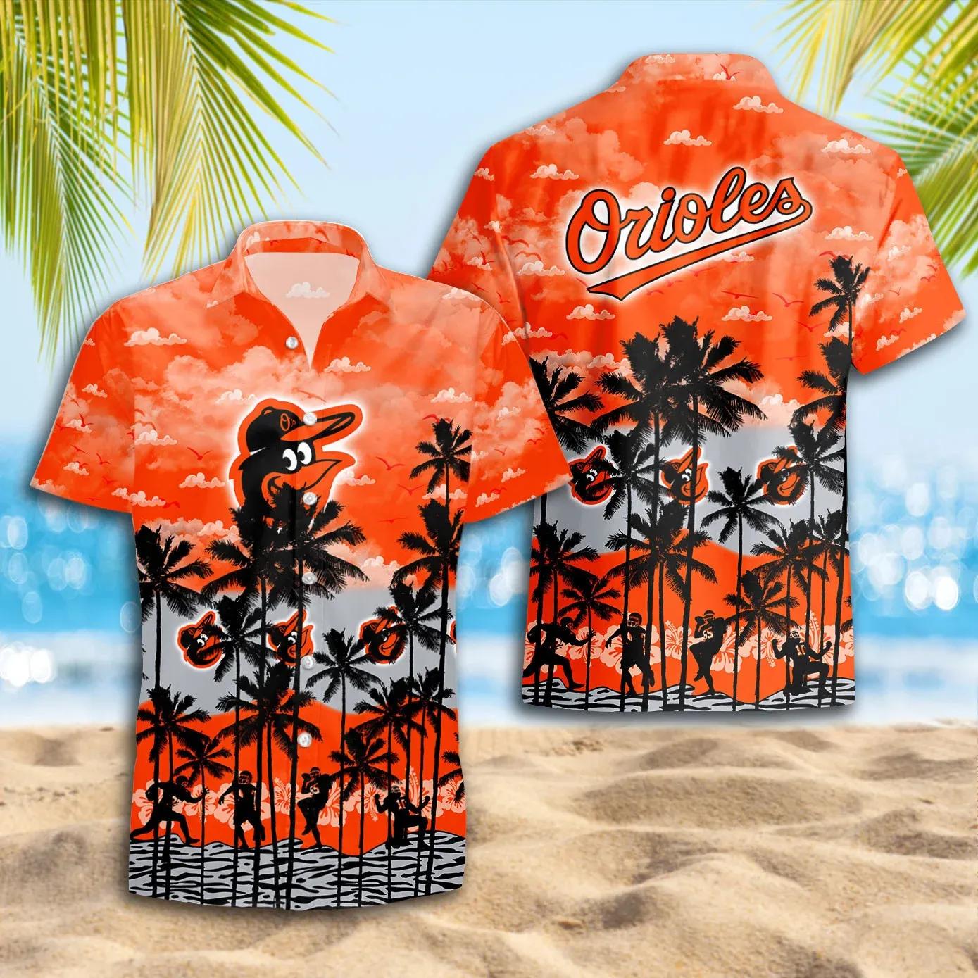 Baltimore Orioles Hawaiian Shirt Trending Summer, MLB Hawaiian Shirt Moonbestprint