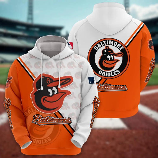 Baltimore Orioles Logo 3D Hoodie, MLB Hoodie Moonbestprint