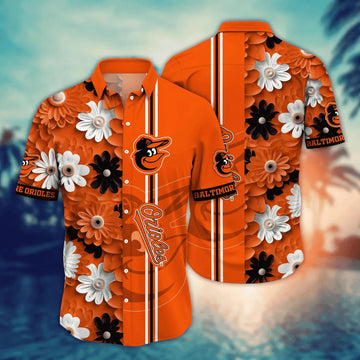 Baltimore Orioles MLB Flower Hawaiian Shirt, MLB Hawaiian Shirt Moonbestprint