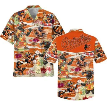 Baltimore Orioles MLB Hawaiian Shirt 2, MLB Hawaiian Shirt Moonbestprint