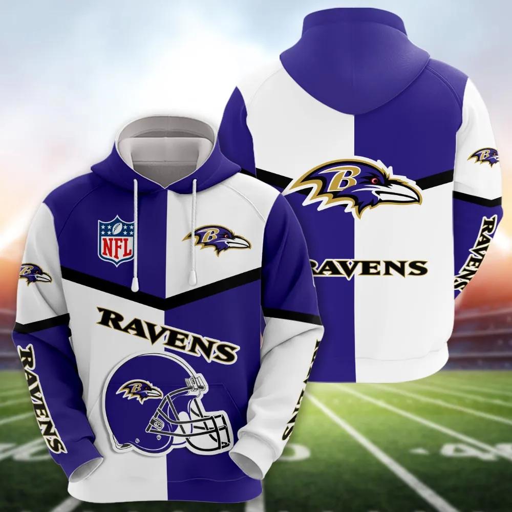 Baltimore Ravens 3D Apparel, NFL Hoodie Moonbestprint