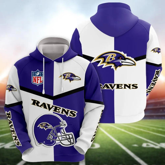 Baltimore Ravens 3D Apparel, NFL Hoodie Moonbestprint