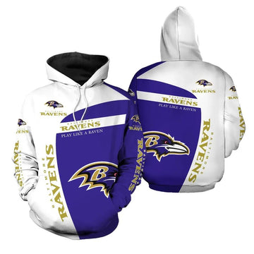 Baltimore Ravens 3D Hoodie, NFL Hoodie Moonbestprint