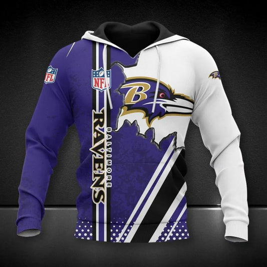 Baltimore Ravens All Over Print Hoodie, NFL Hoodie Moonbestprint