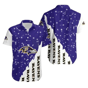 Baltimore Ravens Bling Bling Hawaii Shirt Summer Collection, NFL Hawaiian Shirt Moonbestprint
