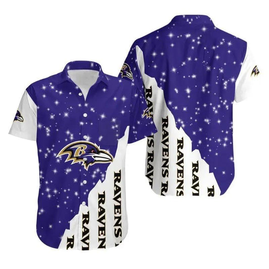 Baltimore Ravens Bling Bling Hawaii Shirt Summer Collection, NFL Hawaiian Shirt Moonbestprint