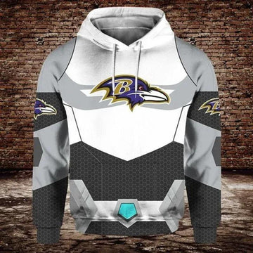 Baltimore Ravens Logo Sliver 3D Hoodie, NFL Hoodie Moonbestprint
